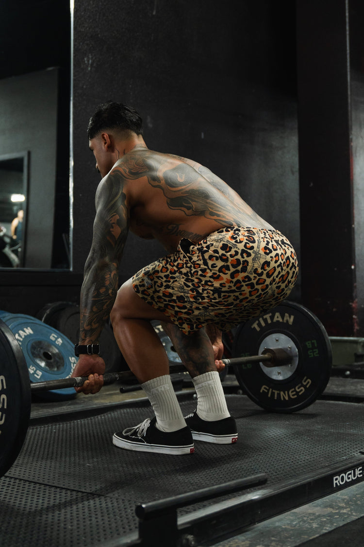 Men's Performance Training Shorts | 5.5"- Loaded Leopard