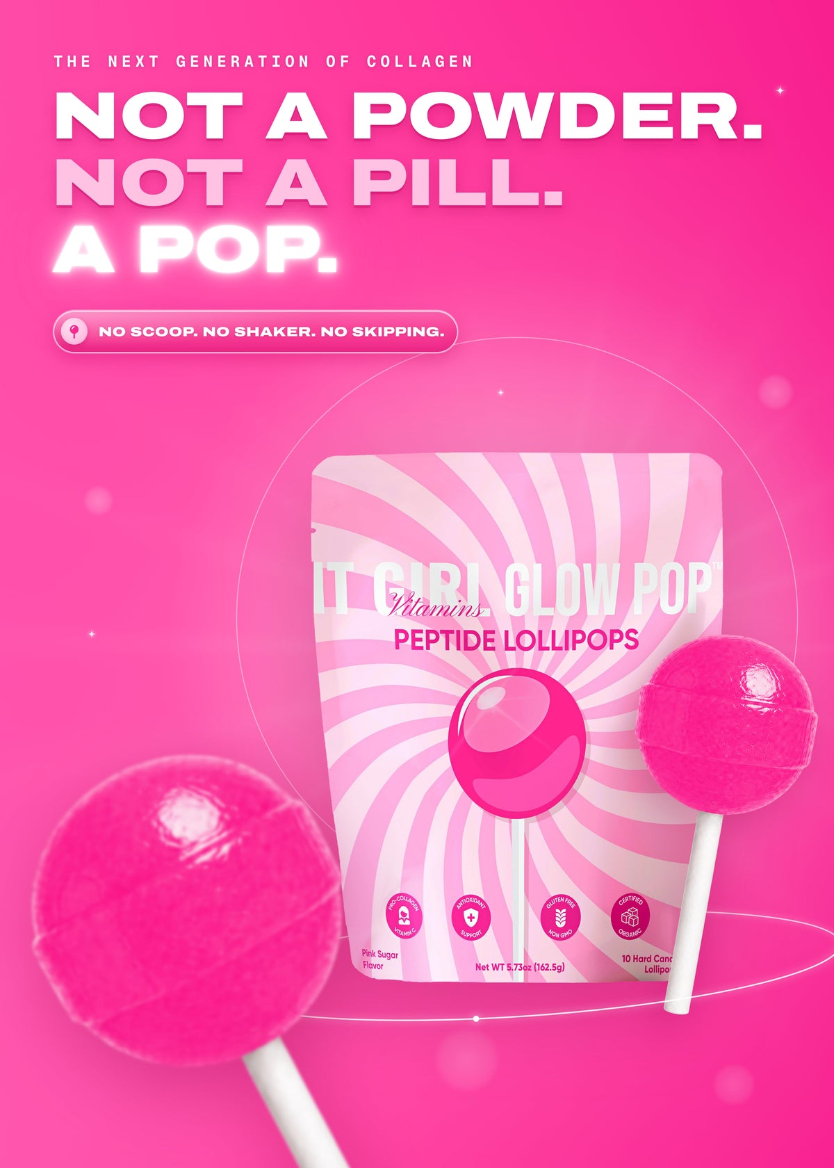 It Girl Beauty Lollipops | Collagen Peptide & Vitamin C Candy